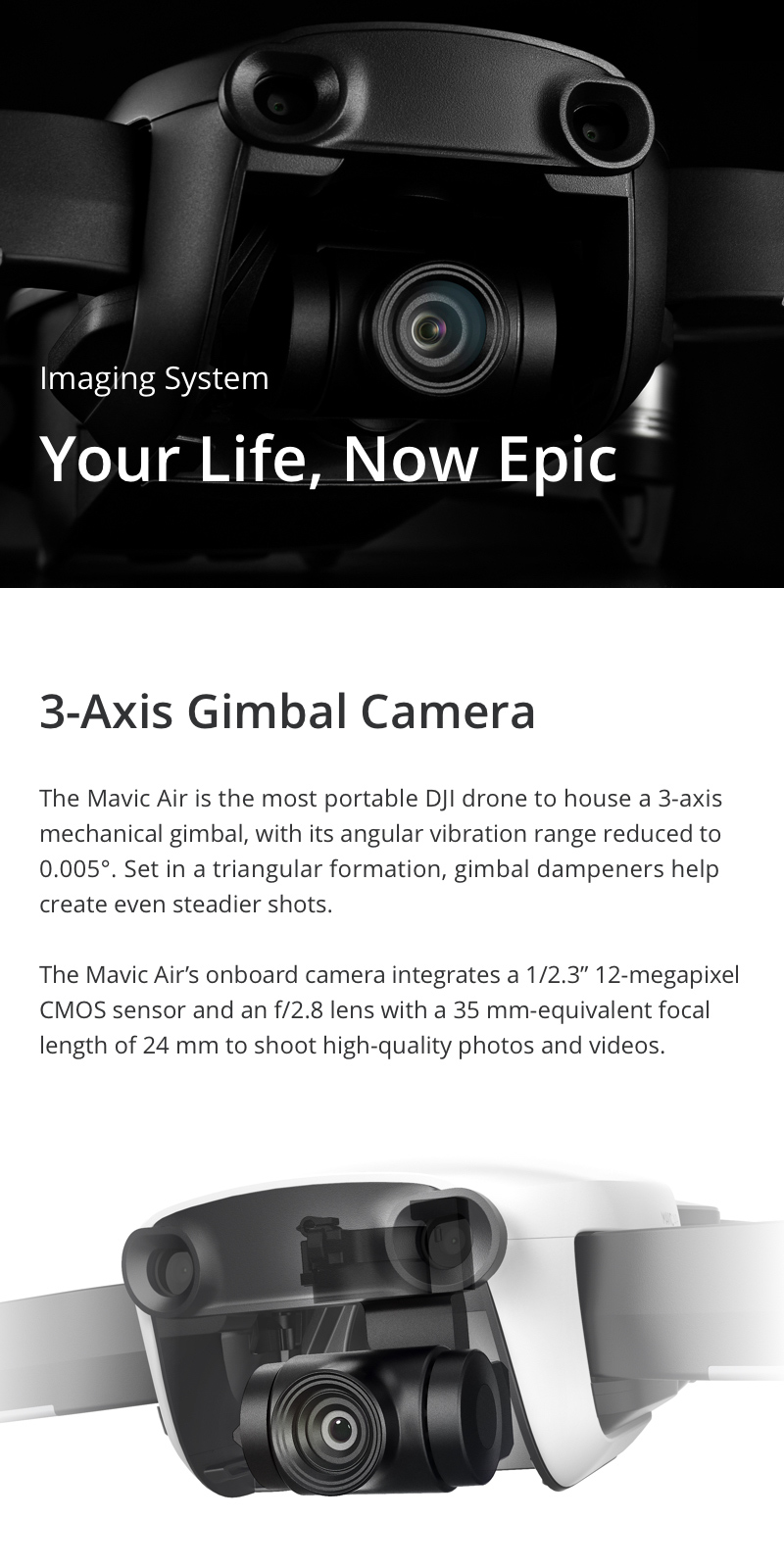 DJI DRON MAVIC AIR FLY MORE COMBO crni