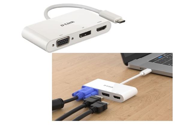 D-Link USB-C Hub 3 u 1 DUB-V310