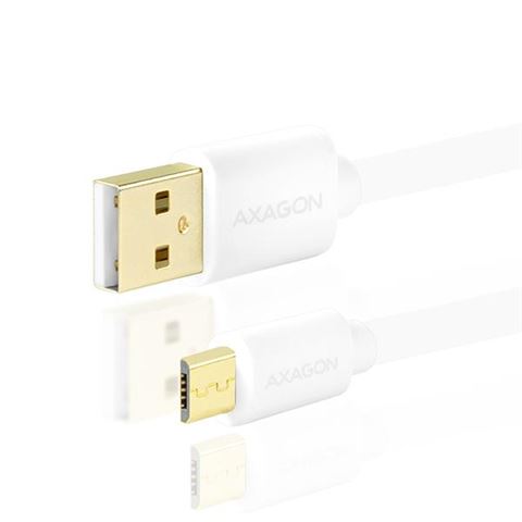 AXAGON BUMM-AM10QW, Kabel USB 2.0 MicroUSB<>USB Type-A,Bijeli