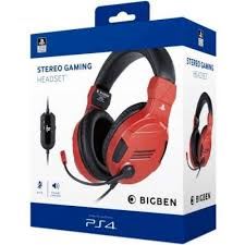 GAME PS4 Bigben Stereo Gaming slusalice v3 Red