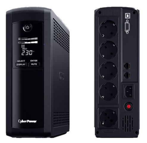 CyberPower 1200VA/720W VP1200ELCD, line-int., šuko, desktop