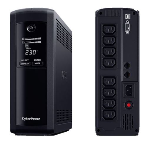 CyberPower 1600VA/960W VP1600EILCD, line-int., Euro, desktop