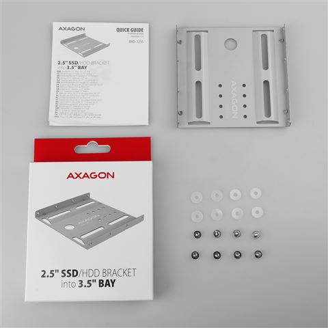 AXAGON RHD-125S adapter za ugradnju 1x2.5" HDD/SSD u 3.5"