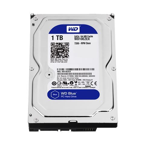 HDD Interni WD Blue™ PC Desktop 1TB 3,5" SATA WD10EZRZ