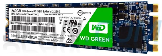 SSD Western Digital Green™ 120GB m.2 SATA
