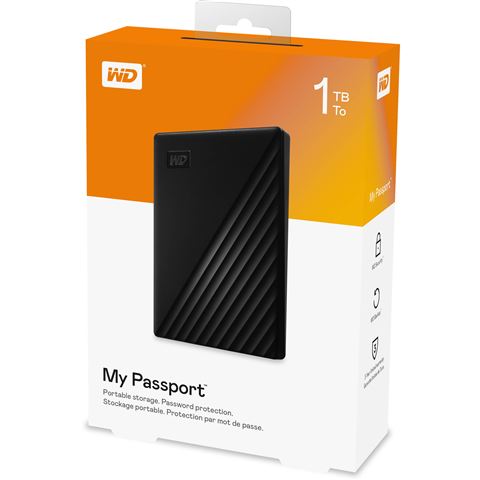 HDD Eksterni WD My Passport Black 1TB 2,5" WDBYVG0010BBK-WESN