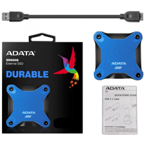 SSD EXT Adata 480GB ASD600Q Blue AD