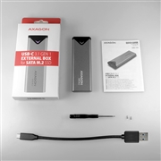 CON AXA EEM2-U3C USB-C 3.2 Gen 1 - M.2 SATA SSD 42-80mm box