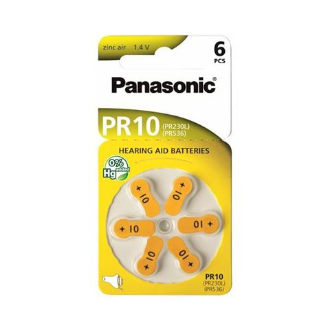 PANASONIC baterije PR10L/6LB, Zinc Air