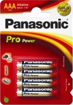 PANASONIC baterije LR03PPG/4BP Alkaline Pro Power