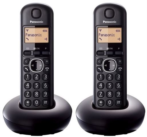 PANASONIC telefon bežični KX-TGB212FXB crni TwinPack
