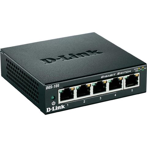 D-Link switch neupravljivi, DGS-105/E (metalno kućište)