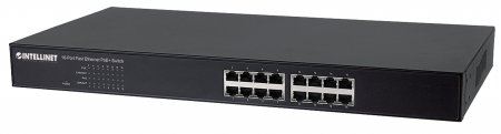 Intellinet switch neupravljivi, FE, 16-portni PoE+