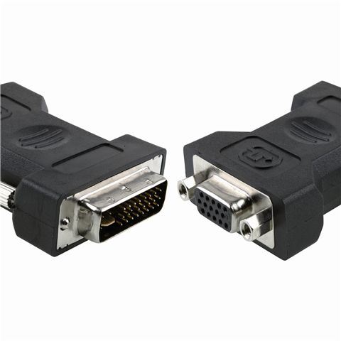 DVI-A to VGA konverter, DVI-A M - VGA 15pin F RETAIL