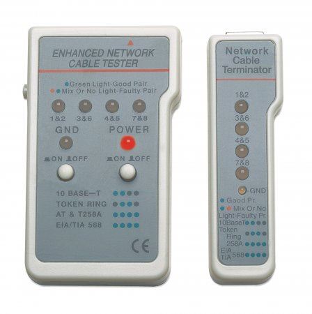 LAN Cable tester, multifunction, RJ45/RJ11