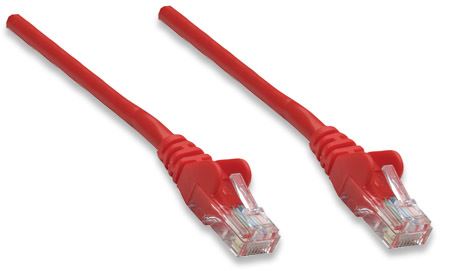 Intellinet prespojni mrežni kabel Cat.5e UTP PVC 0.5m crveni