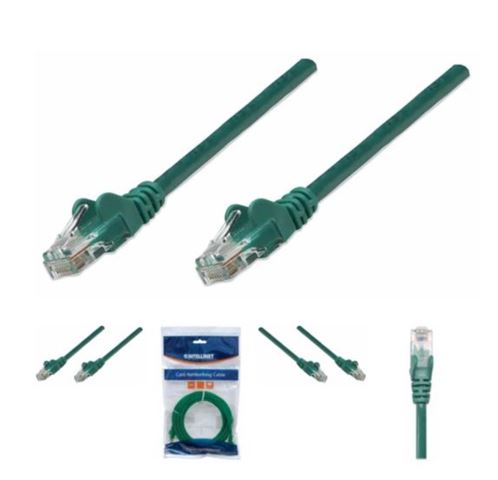 Intellinet patch kabel 5m Cat.6 UTP PVC zeleni