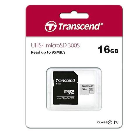 Memorijska kartica Transcend SD MICRO 16GB HC Class UHS 1 + SD adapter