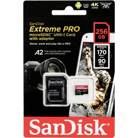 Memorijska kartica SanDisk Extreme Pro microSDXC, A1, V30, U3 256GB