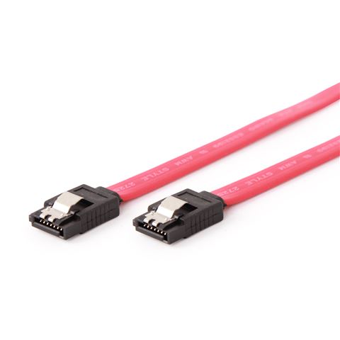 CC GEM SATA data cable 50cm, metal clips, bulk, CC-SATAM-DATA, GEMBIRD