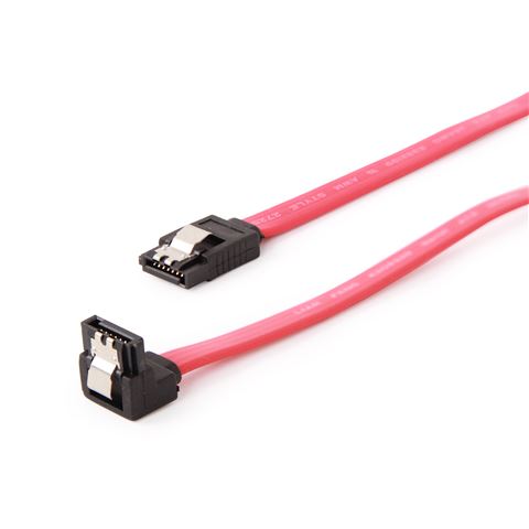 SATA data cable metal clips 50cm sa 90st konektorom, CC-SATAM-DATA90