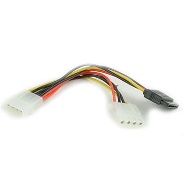 Kabl napojni interni Molex femele to Molex male + SATA power cable
