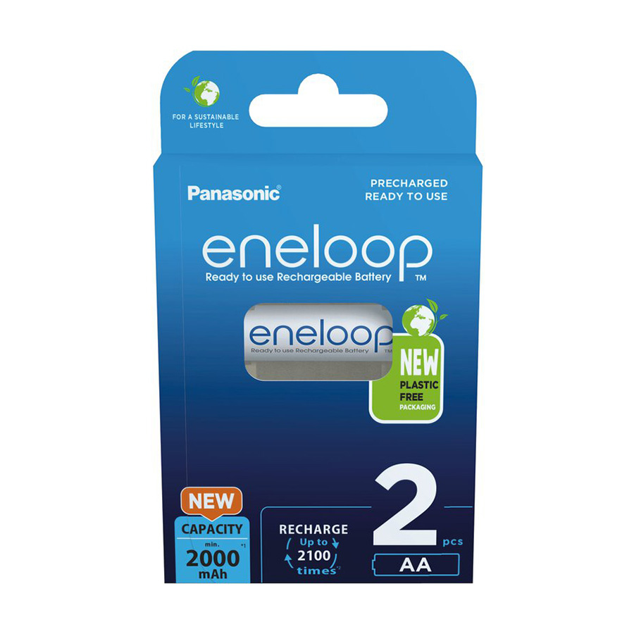 Panasonic eneloop AA/2B (BK-3MCDE/2BE), punjive baterije