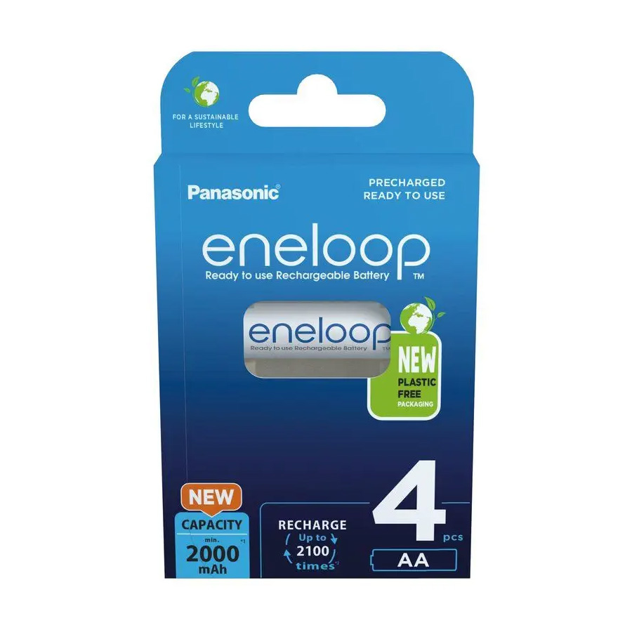 Panasonic Eneloop AA/4B (BK-3MCCE/4BE), punjive baterije