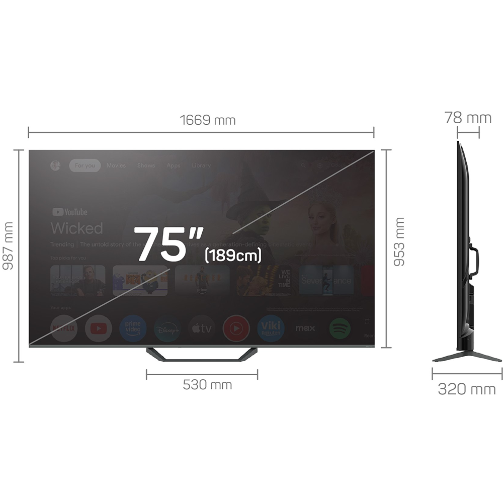 TESLA TV QLED Q75E655GUS UHD QLED