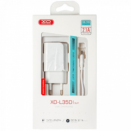 XO L35D 2.4A punjač + Type-C kabel