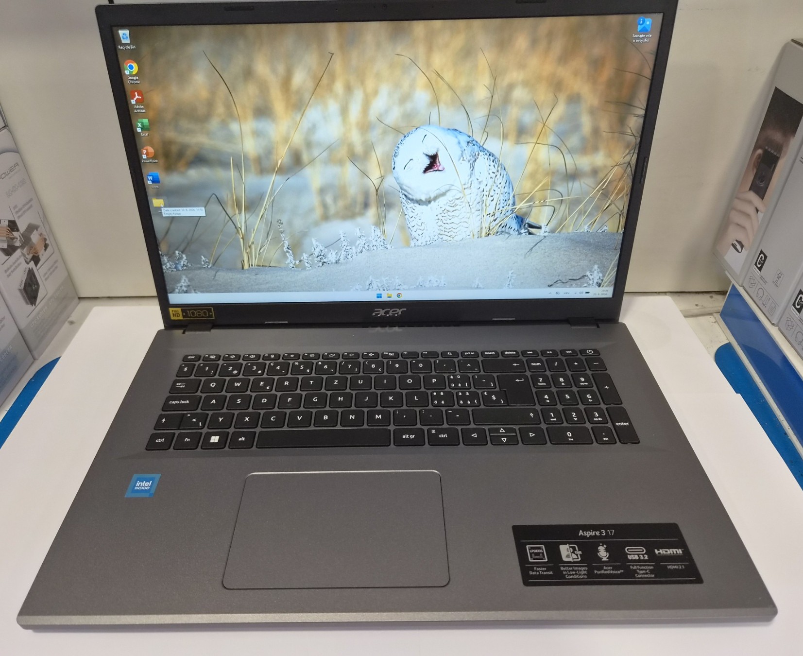 Acer Aspire A317-55P-C8YT – Veliki 17.3" FHD IPS Laptop sa DDR5 Memorijom