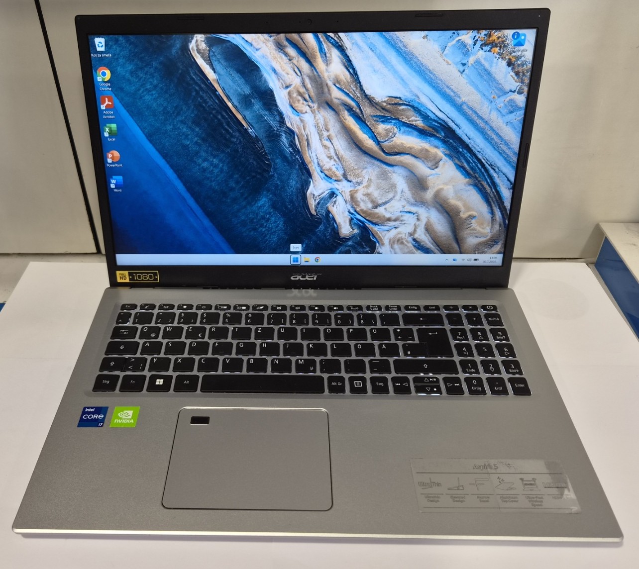 Acer Aspire A515-56G i7-1165G7 16GB 256GB SSD MX450 FHD IPS