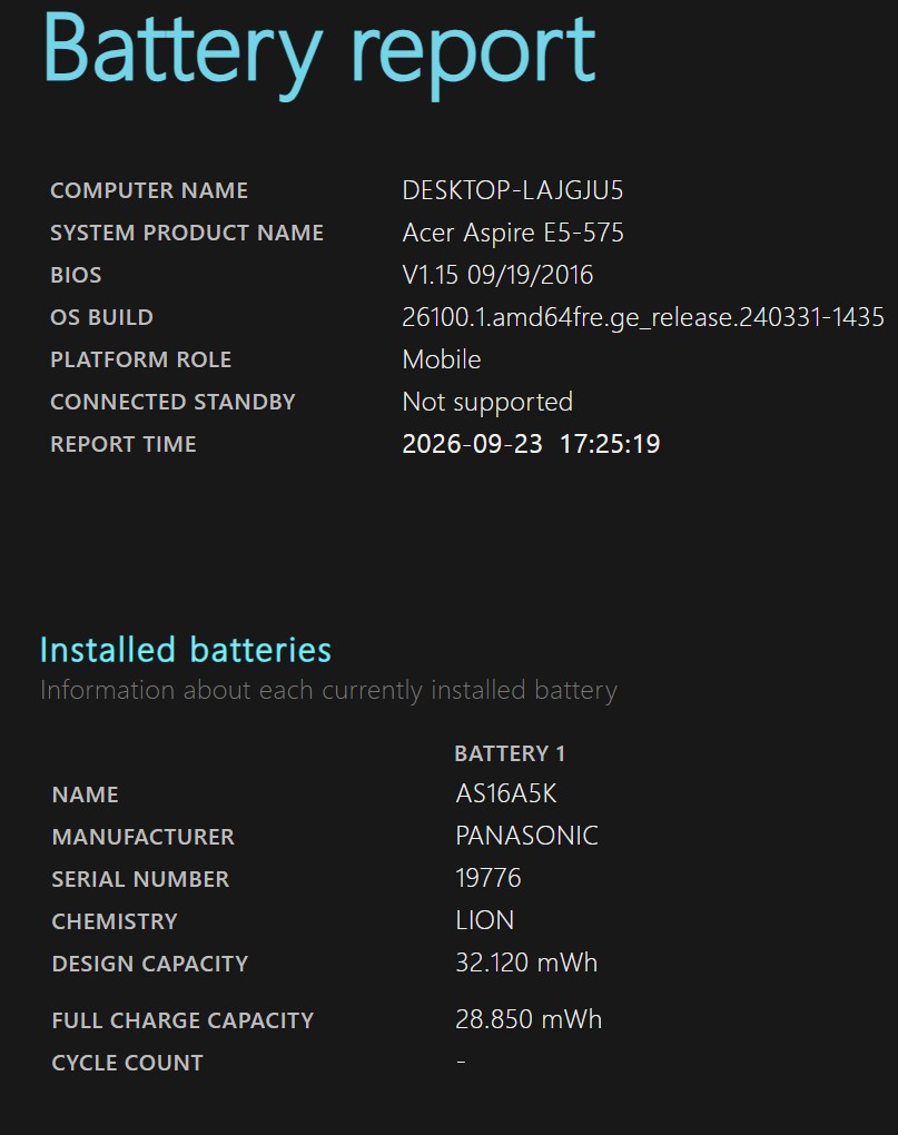 Acer Aspire E5-575-56L6 – i5-7200U, 8GB, 256GB NVMe, FHD IPS
