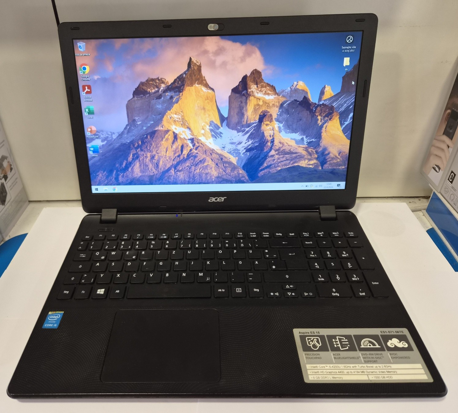 Acer Aspire ES1-571-56TE – Intel i5, 8GB RAM, 128GB SSD