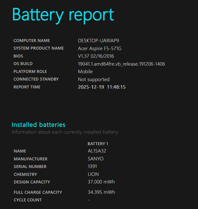 Acer Aspire F5-571G-515U