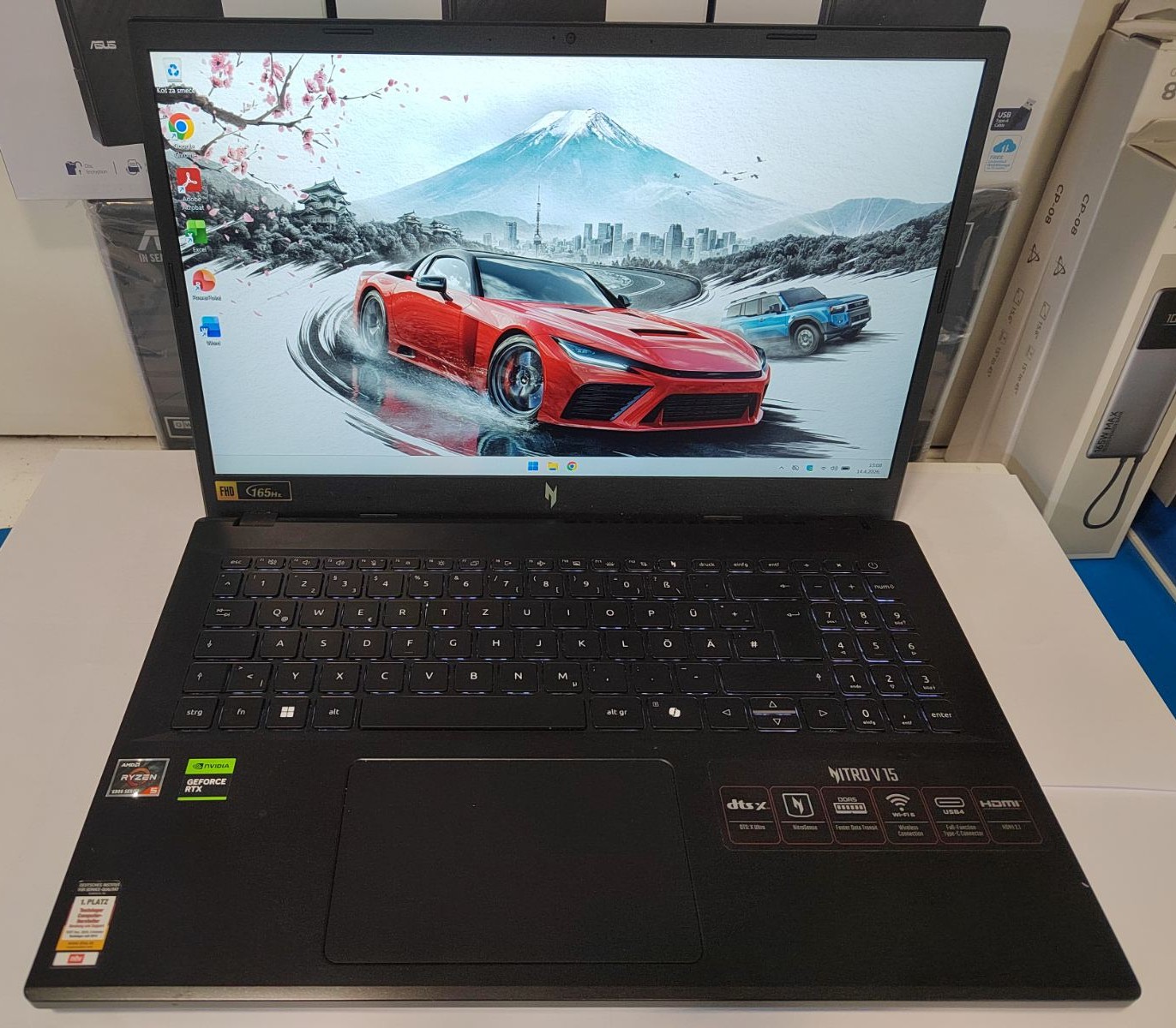Acer Nitro V15 – Ryzen 5 6600H / RTX 2050 / 16GB DDR5 / 1TB SSD / 165Hz