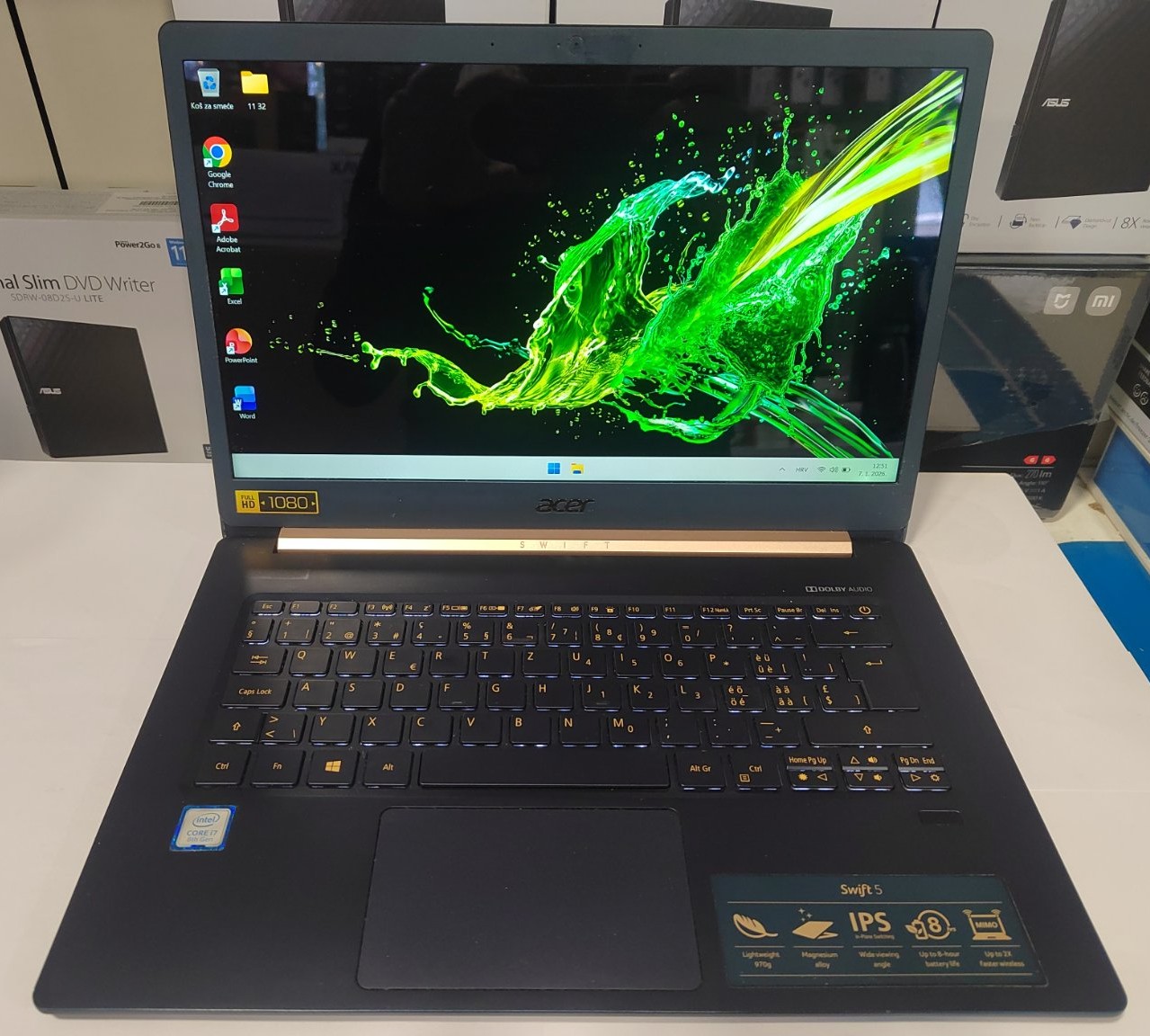 Acer Swift SF514-52 – Premium ultrabook | i7 | 16GB RAM | 512GB NVMe | Touch