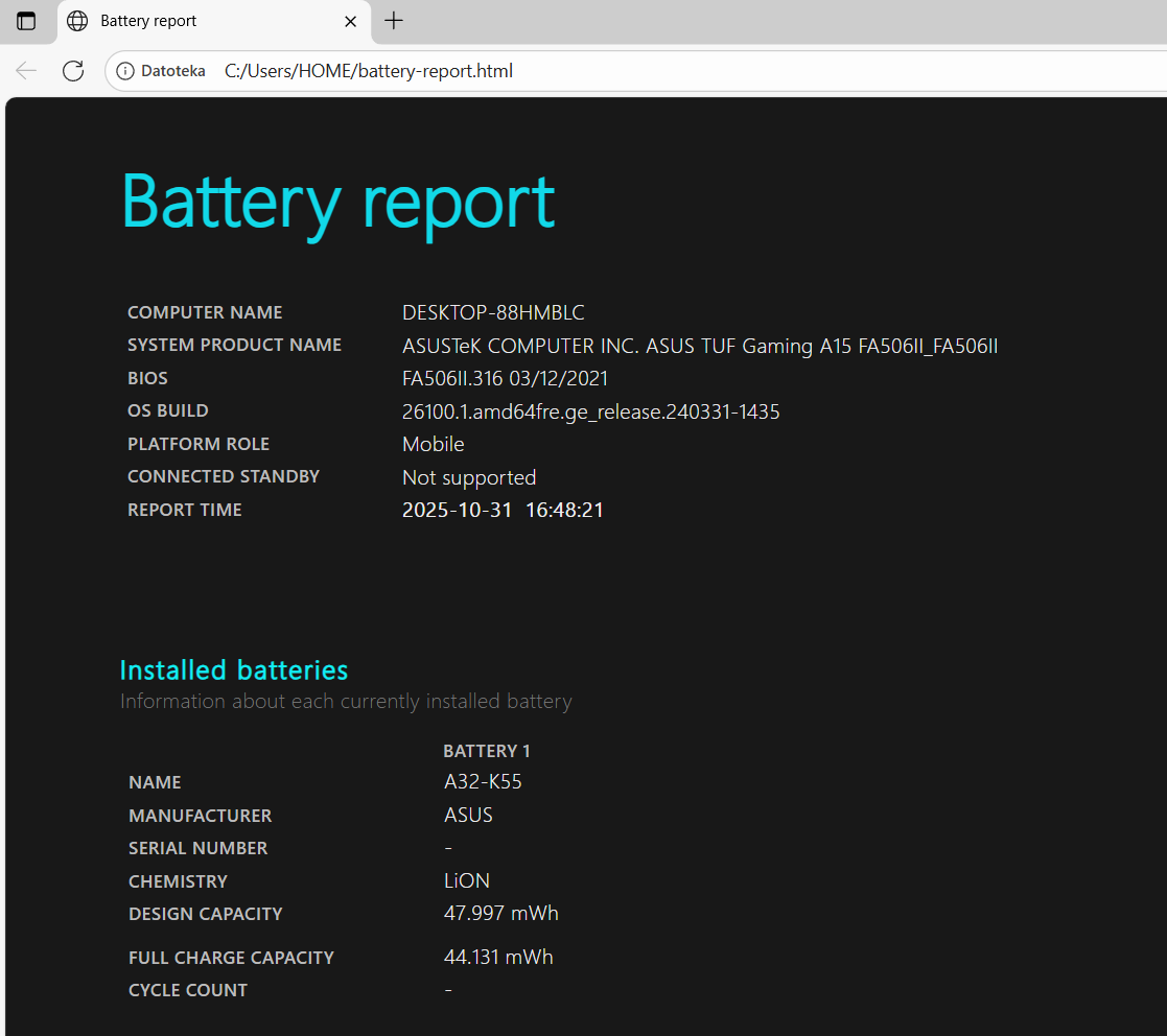 Asus Tuf FA506II - HN138T GAMING!!!