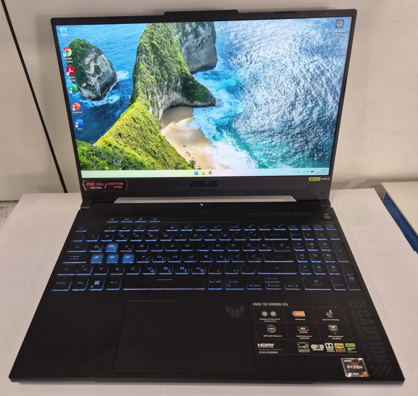 ASUS TUF Gaming FA507NUR Ryzen 7 RTX 4050 16GB 512GB 144Hz