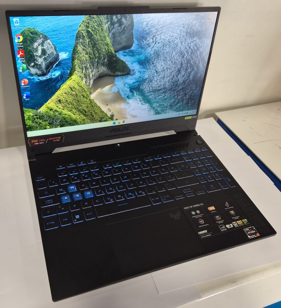 ASUS TUF Gaming FA507NUR Ryzen 7 RTX 4050 16GB 512GB 144Hz