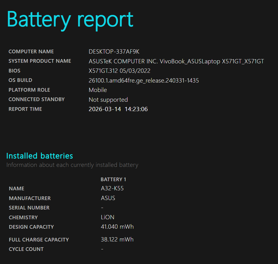 ASUS X571GT-AL115T Gaming Laptop – i5, 16GB RAM, GTX 1650, 512GB SSD