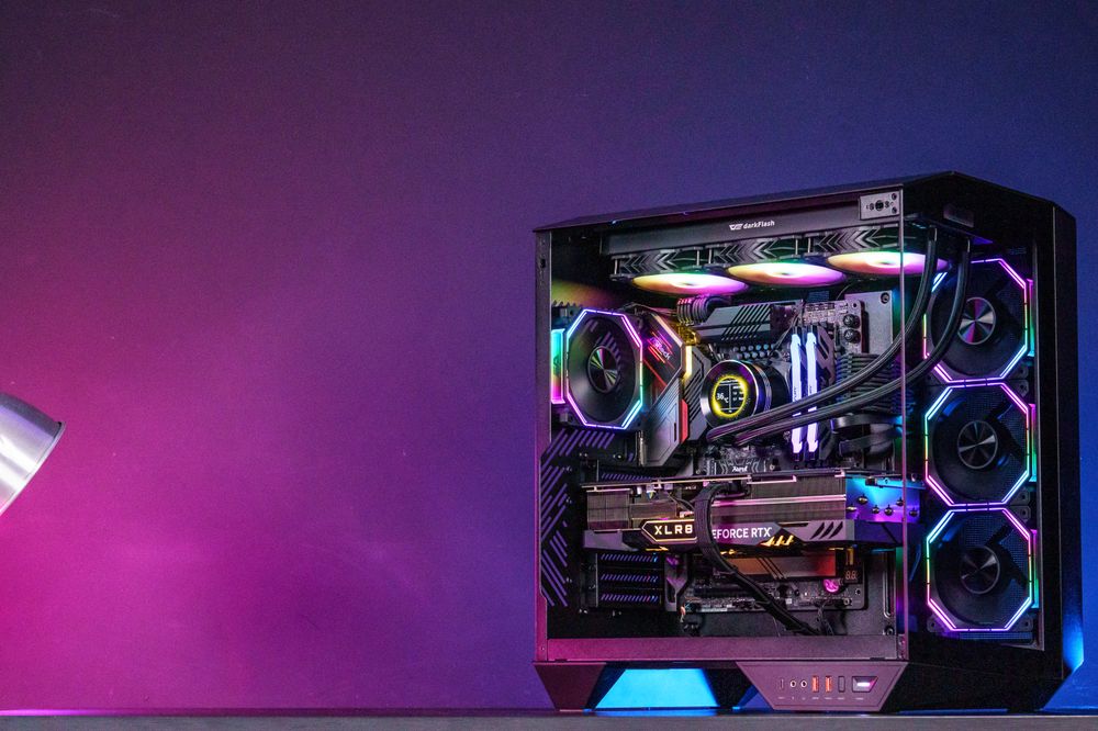 KUĆIŠTE DARKFLASH DY470BF KUCISTE,4X ARGB 