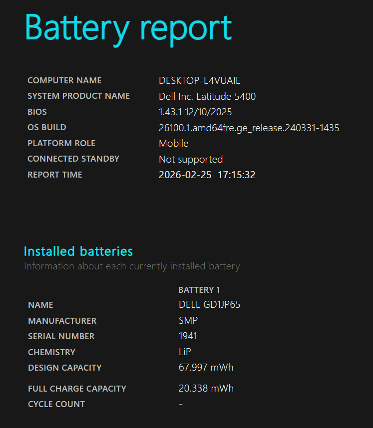 Dell Latitude 5400 – i5, 16GB RAM, 256GB SSD