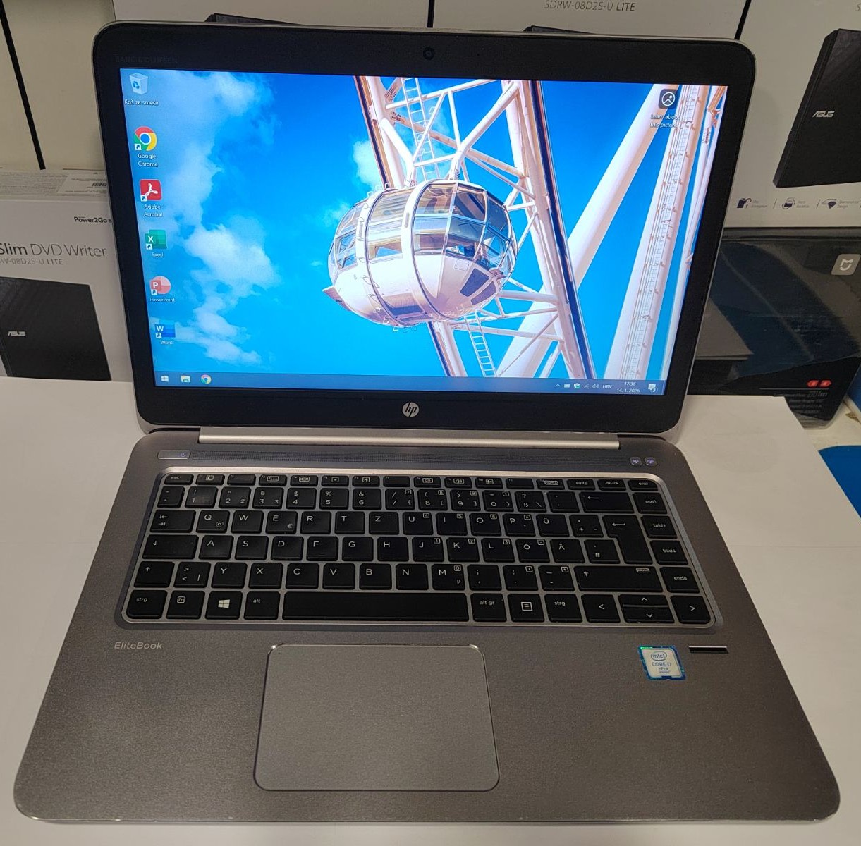 HP EliteBook Folio 1040 G3 – i7, 8GB RAM, NVMe 256GB