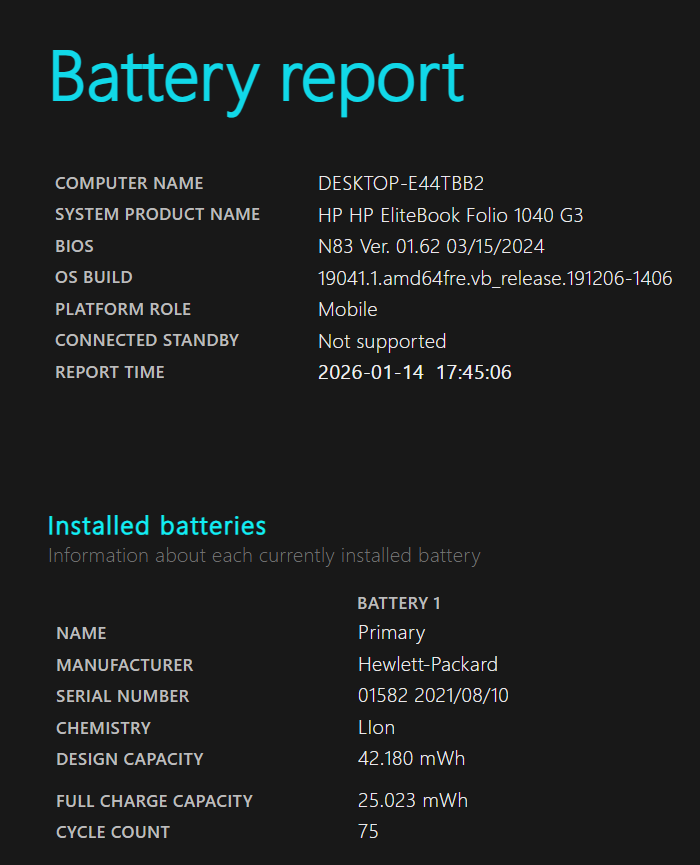 HP EliteBook Folio 1040 G3 – i7, 8GB RAM, NVMe 256GB