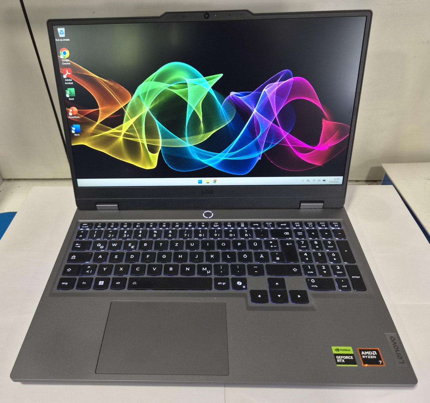 Lenovo L0Q 15AHP10 Gaming – Ryzen 7 250 W, RTX 5060, 16GB, 1TB, 144Hz