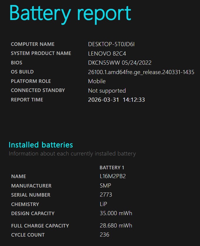 Lenovo V15 IIL i5-1035G1 / 20GB RAM / 256GB SSD