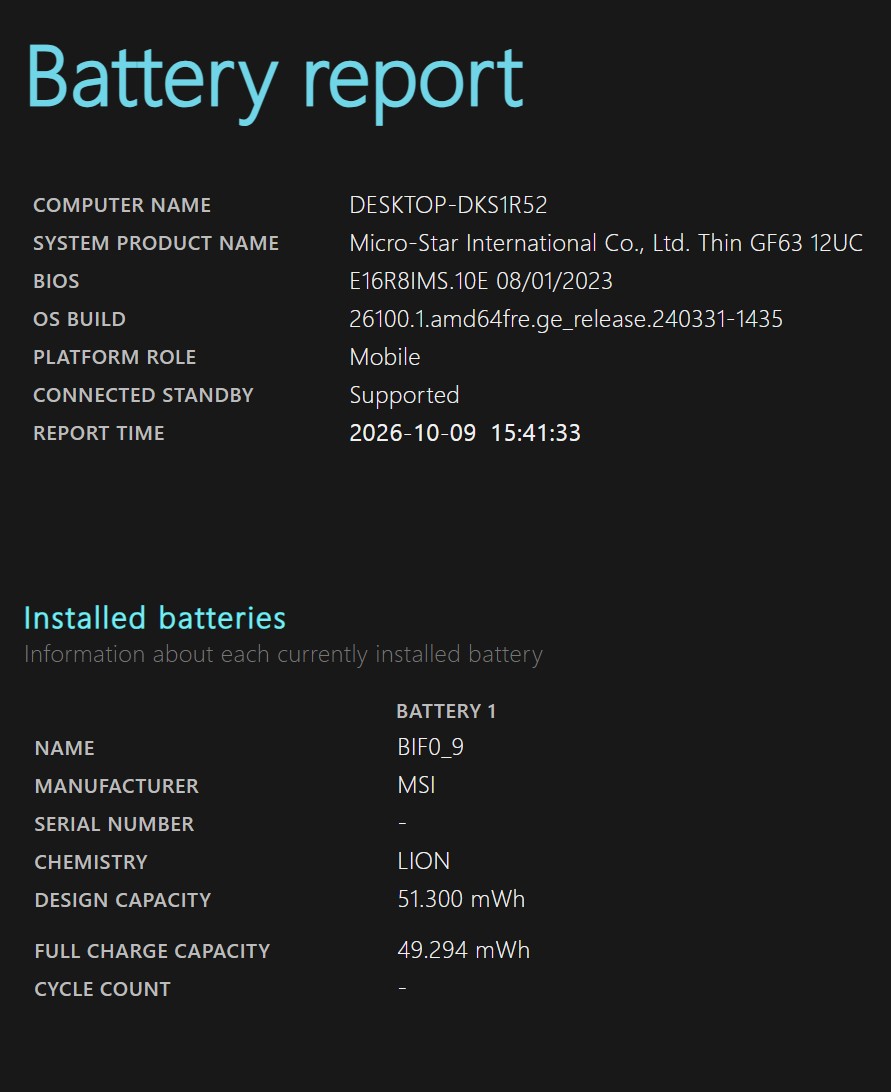 MSI Thin GF63 Gaming – i5-12450H, RTX 3050, 16GB RAM, 512GB SSD, 144Hz