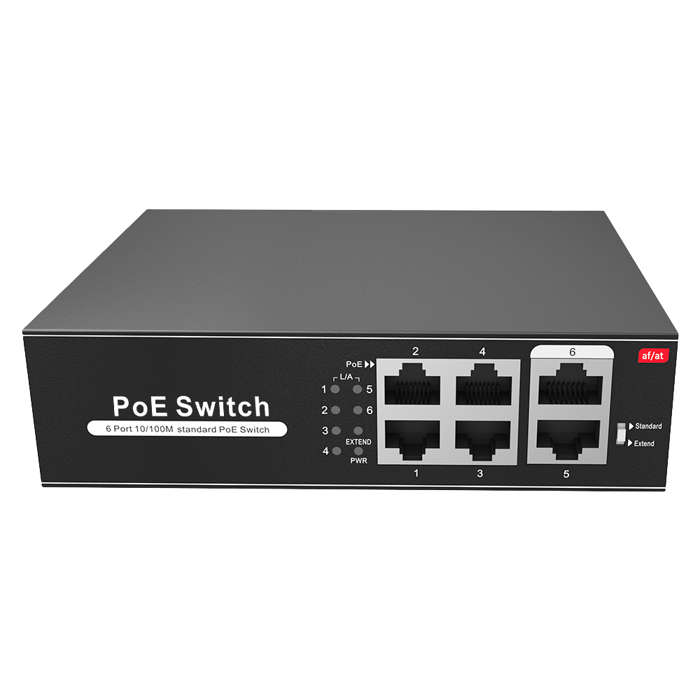 Safire Switch 4 Port POE - SW0604POE-65-E - 60W