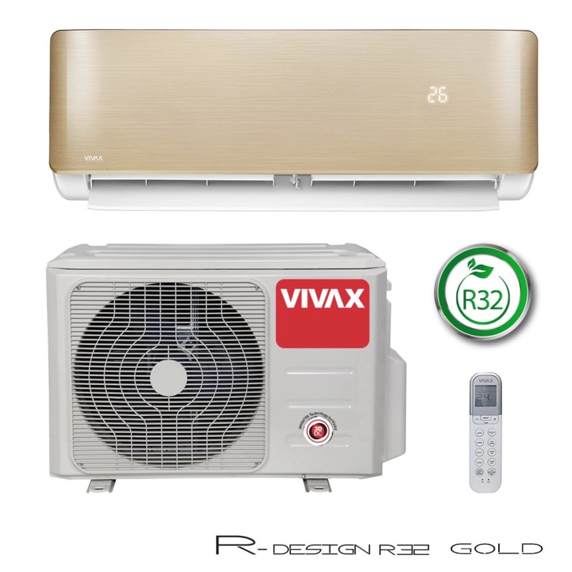 VIVAX COOL GOLD ACP-12CH35AEVI – Inverter klima 3,81 kW, A+++ / A++